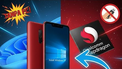 Install Tanpa PC! Poco F1 JALANKAN Windows 11 (Dual Boot Android)