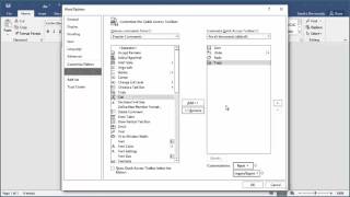 how to customize quick access toolbar in word 2016