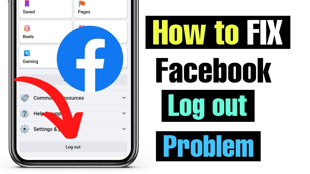 Fix facebook logout problem | facebook logout problem solve | facebook logout button not working