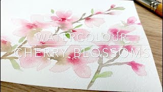 Watercolour Cherry Blossoms