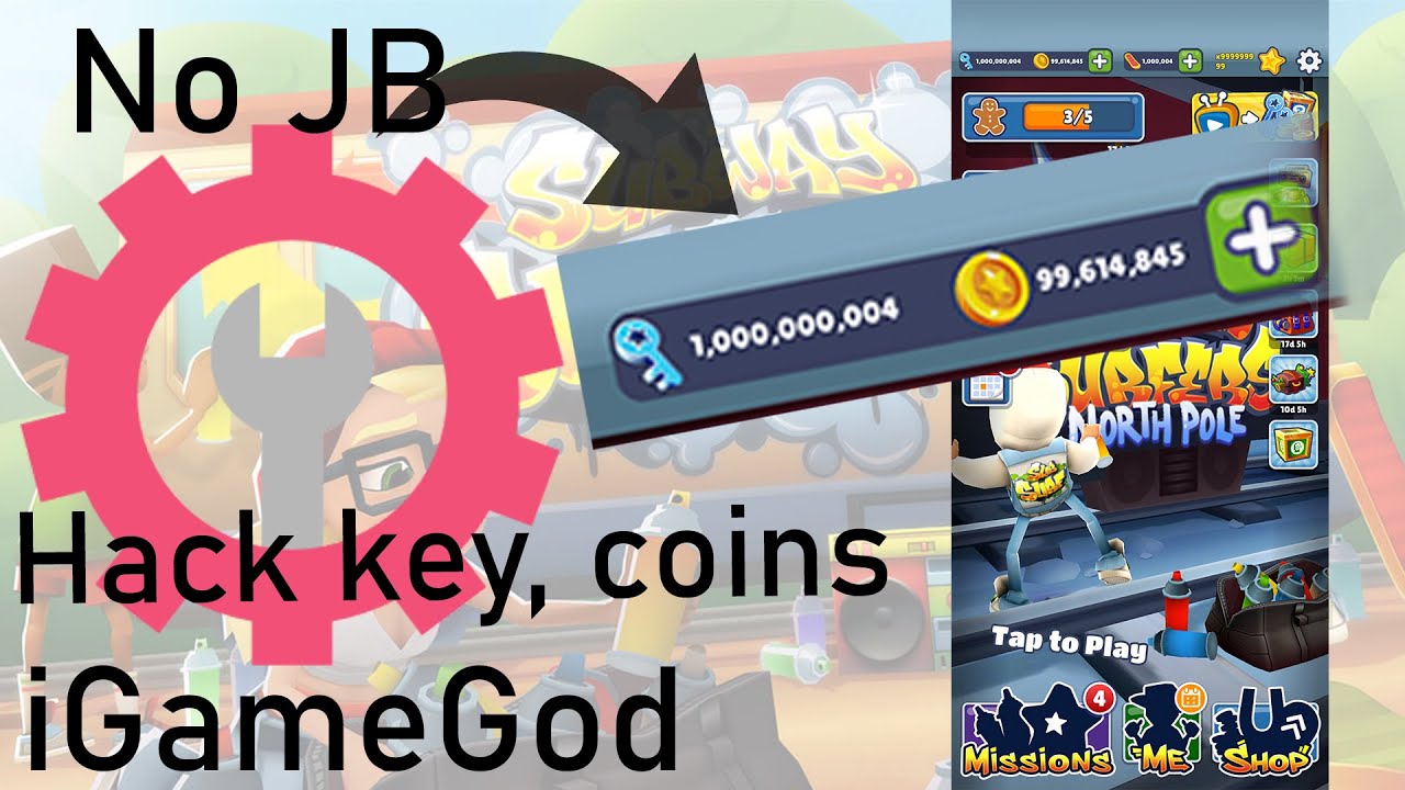 Subway Surfers Hack - iGameGod  iOSGods No Jailbreak App Store