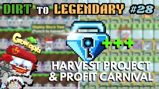 FINISH PROJECT & PROFIT FROM CARNIVAL QUEST!! | DIRT TO LEGENDARY #28 | Growtopia screenshot 1