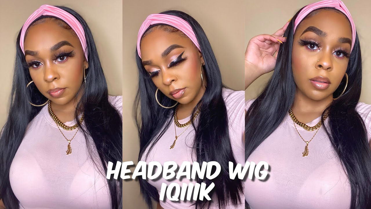 22” STRAIGHT SYNTHETIC HEADBAND WIG | BEGINNER FRIENDLY AMAZON WIG | Lindsay Erin