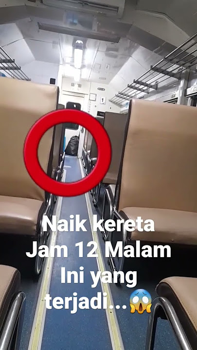 Gini jadinya kalau naik kereta api tengah malam #shorts