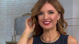 Italian Gold x David Markstein Cushion Shaped .5 1.5' Hoop Earrings, 14K on QVC