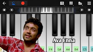Ava Enna Suriya Vaaranam Aayiram Perfect Piano Tutorial