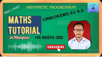 Class 10 || Arithmetic Progression || Part 3 || NCERT (Ex 5.2) || Manipur