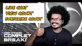 HOW TO ADD SUB count , View Count , Chat Box | OBS BRAKEDOWN MALAYALAM