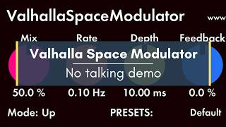 FREE PLUGIN: Valhalla Space Modulator - No talking demo (with voice, guitar, synth)