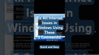 Run These Commands When Internet is Not Working in Windows
