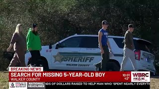 Search for missing 5-year-old boy in Walker County to resume Friday morning
