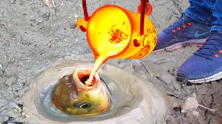 Experiment: Molten Salt LAVA vs FISH Underground