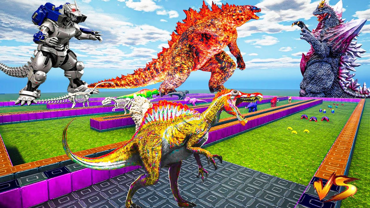 NEW 2025 Spinosaurs VS All ARK Dinos (small to big)