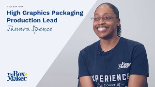 Meet Our Team: Janara Spence - High Graphics Packaging Production Lead | The BoxMaker
