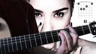 Demi Lovato - Warrior  ( guitar chords tutorial )