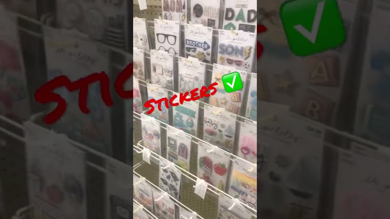 Stickers | Shop with me | Hobby Lobby 