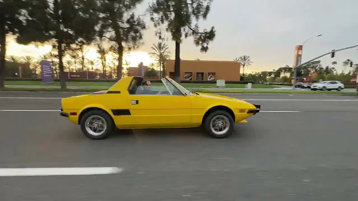 1974 FIAT X1/9 BRINGATRAILER AUCTION JUNE 2025 DRIVE BY VIDEO