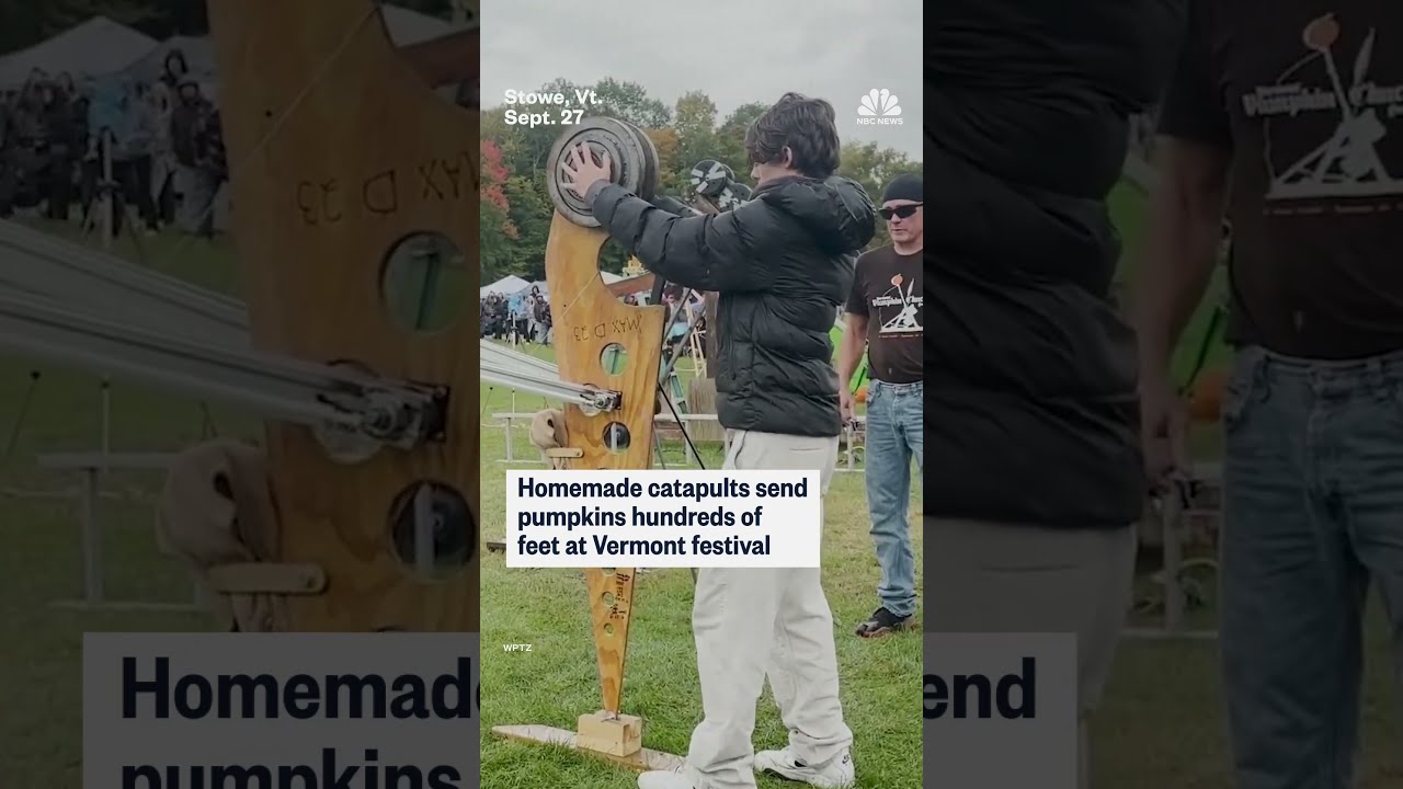 Pumpkins soar at Vermont’s Pumpkin Chuckin’