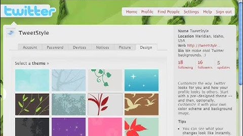 How to Install a Twitter Background