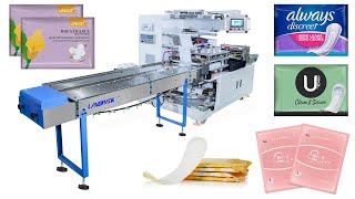 Multi Function Sanitary Pads Sided Sealing Sachets Flow Packaging Machine