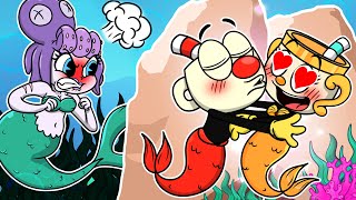 Cuphead mermaid in love with Chalice | Cuphead DLC Animation