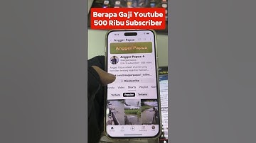 Berapa Gaji Youtuber 500 Ribu Subscriber #tutorialyoutube #gajiyoutube