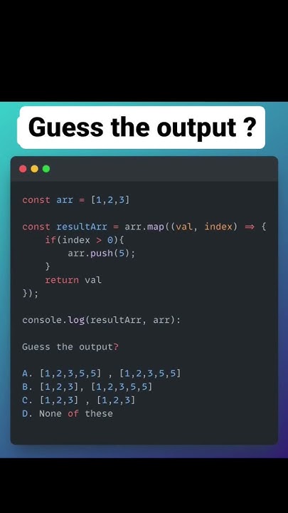 Guess the Output.?Comment Your answer. #programming #javascript # ...
