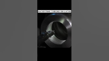 Satisfying Thread on Lathe Close Up Shot #shorts
