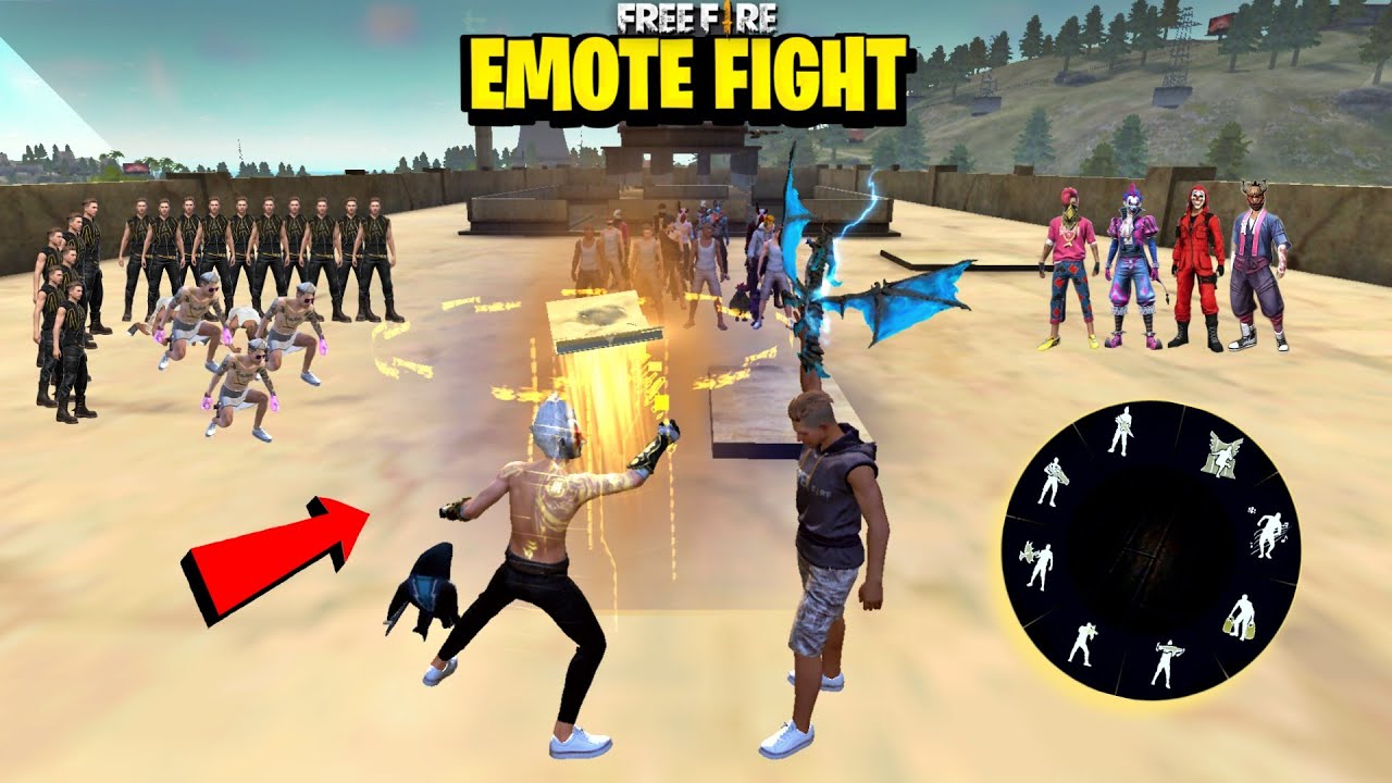 Free Fire Emote Fight On Factory Roof - Free Fire New Emote Challenge Factory - Garena Free Fire