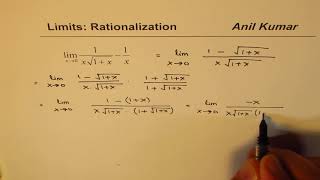 Limit of Rational Function by Rationalzation