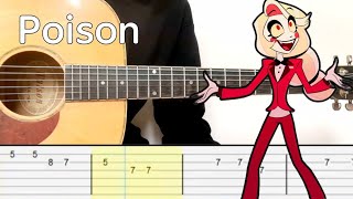 Hazbin Hotel - Poison (Easy Guitar Tutorial Tabs)