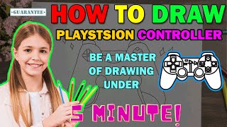 How To Draw Playstation Controller Easy be a master of drawing under 5 min