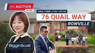 Live Auction @ 76 Quail Way, Rowville - Auction Results Melbourne