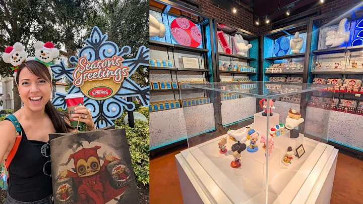 What's New at Disney Springs for December! New Disney Drop Shop and Holiday Decorations!