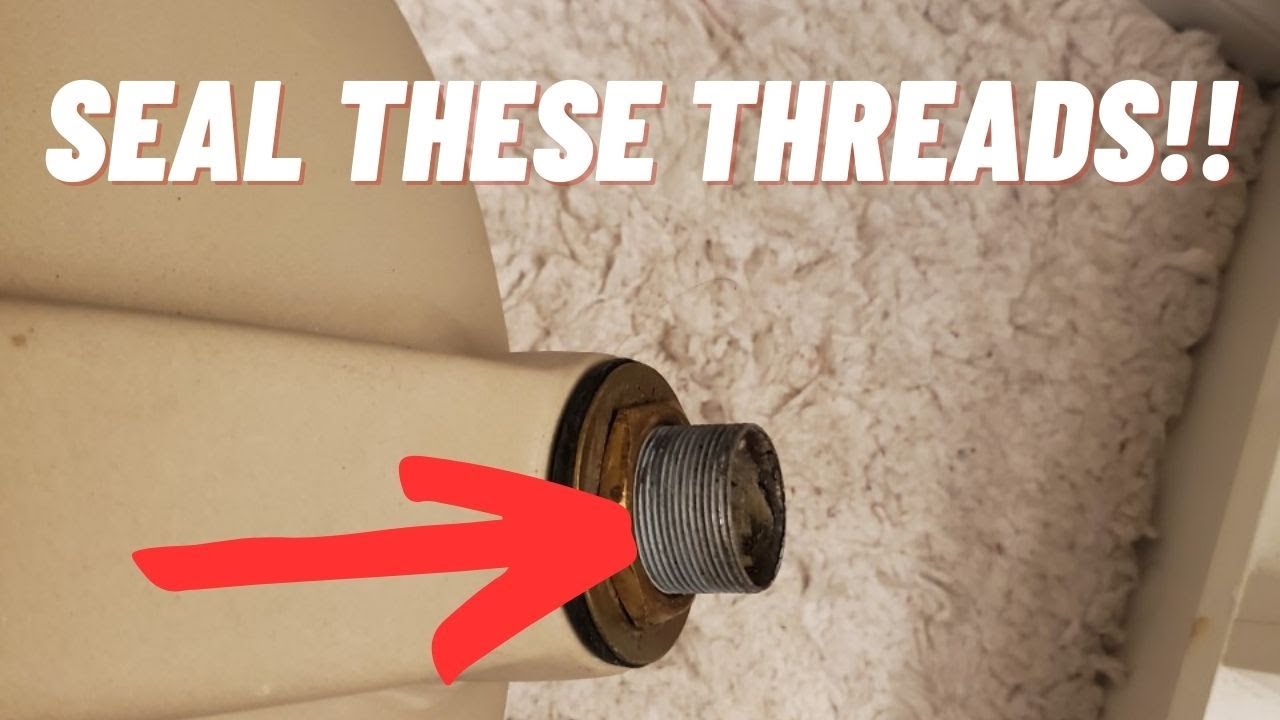 QTOW Sealing sink drain threads YouTube