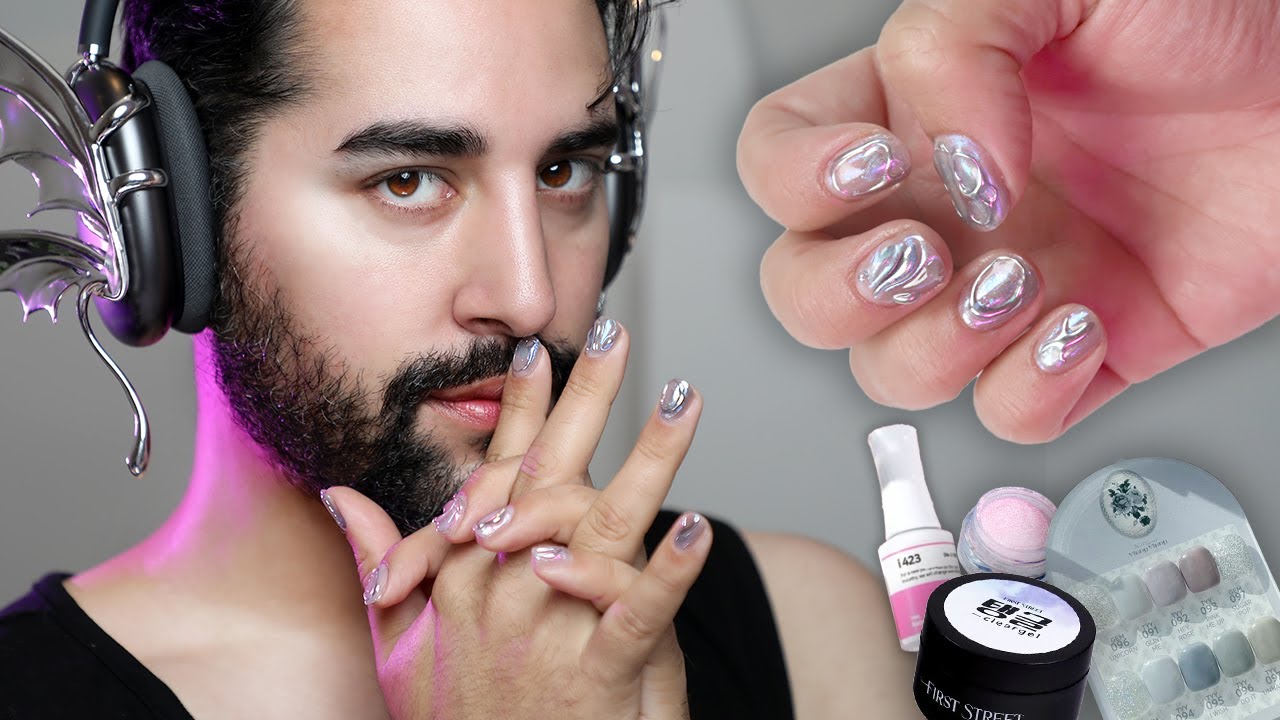 Short Gel Nails - Playing With Korean Gel Polish