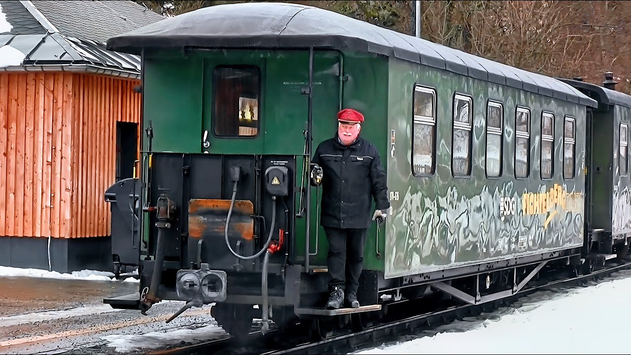 Winterdienst im Bahnhof Oberwiesenthal