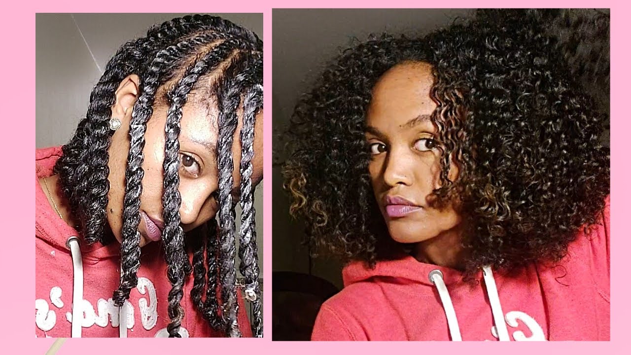 ለማንኛውም አይነት ጸጉር የሚሆን ፍሪዝ በቀላሉ/twist out on natural hair(step by step)