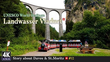 Davos & St.Moritz 🇨🇭 Ep#12 - Landwasser Viaduct UNESCO World Heritage Graubünden Grisons Switzerland