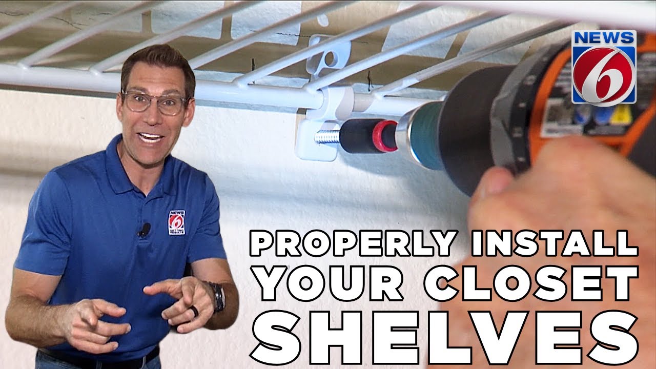 Here’s how to install closet shelves so they won’t fall - YouTube