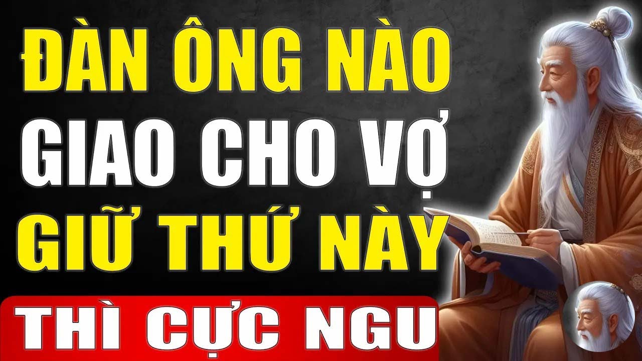 Cổ Nhân Dạy   Đàn Ông Ngu Mới Để Vợ Giữ Thứ Này    Tinh Hoa Xưa