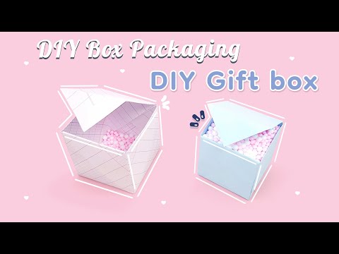 Video Cách gấp Hộp Quà - Hộp Gói Hàng bằng giấy ô ly tập học... - youtube