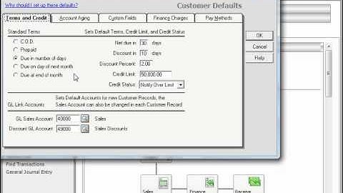Peachtree Tutorial Setting Customer Defaults Sage Training Lesson 2.2