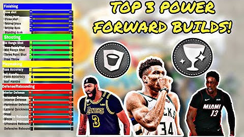 *NEW* TOP 3 BEST POWER FORWARD BUILDS NBA 2K21 (CURRENT GEN)