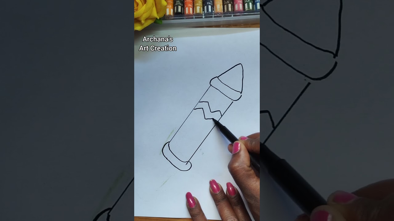 How to draw holi pichkari easily/pichkari drawing/water gun drawing 