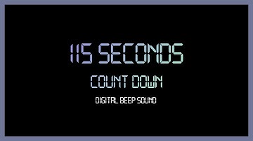 115 Seconds Every Seconds Beep Sound Digital Count down timer