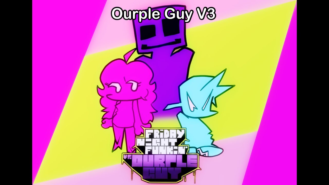 Friday Night Funkin' Vs Ourple Guy V3 FULL WEEK | Five Nights At Freddy ...