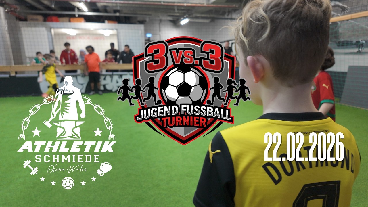 Kinder Fussball Turnier 3 vs 3 in der Athletikschmiede Wuppertal - Spiel 14