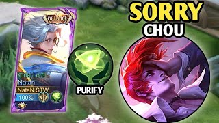 I USED PURIFY AGAINST CHOE ROAMER! NATAN GAMEPLAY! MLBB