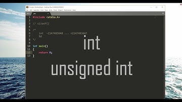 Programare pentru incepatori Limbajul C. Lectia 9. int, unsigned int, sizeof()